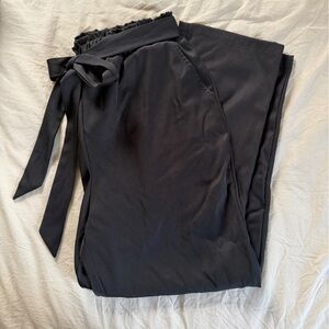NWT Black Dress Pant Bow tie Waist
